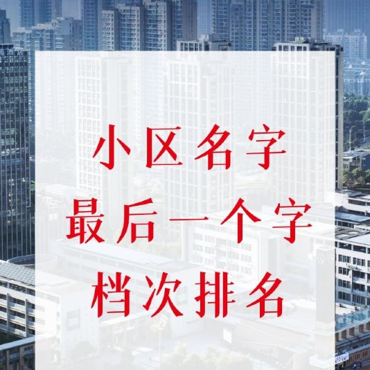 小区命名园、城、府、庭的意思